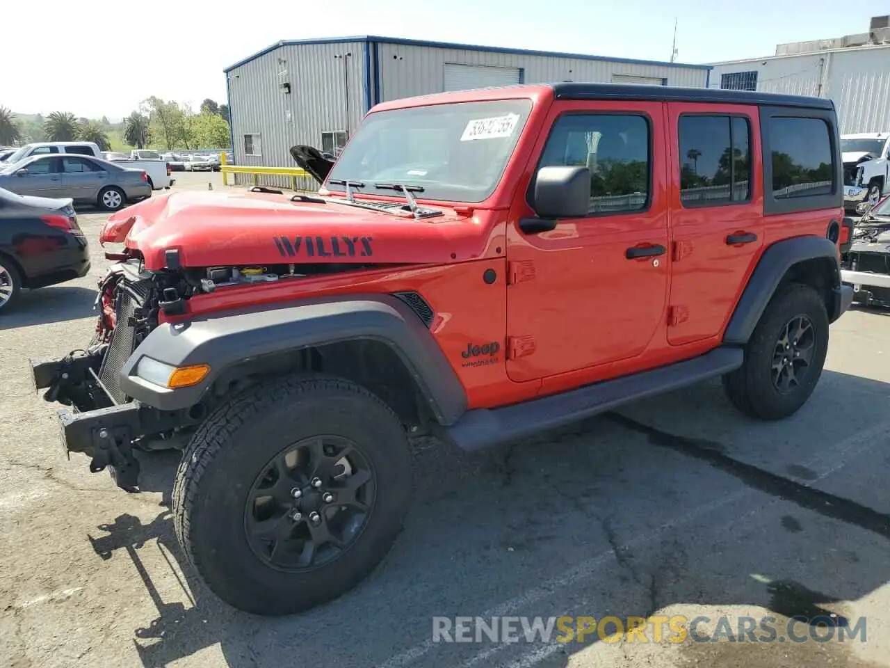 1 Photograph of a damaged car 1C4HJXDGXNW141744 JEEP WRANGLER 2022