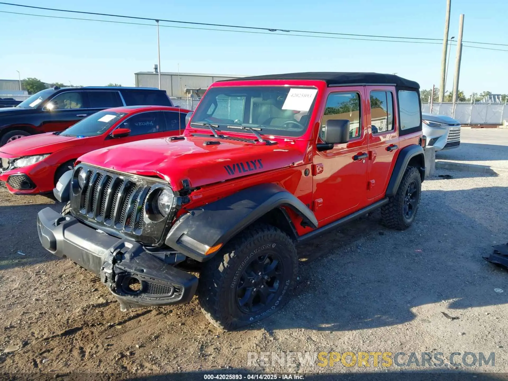 2 Photograph of a damaged car 1C4HJXDN3NW129708 JEEP WRANGLER 2022