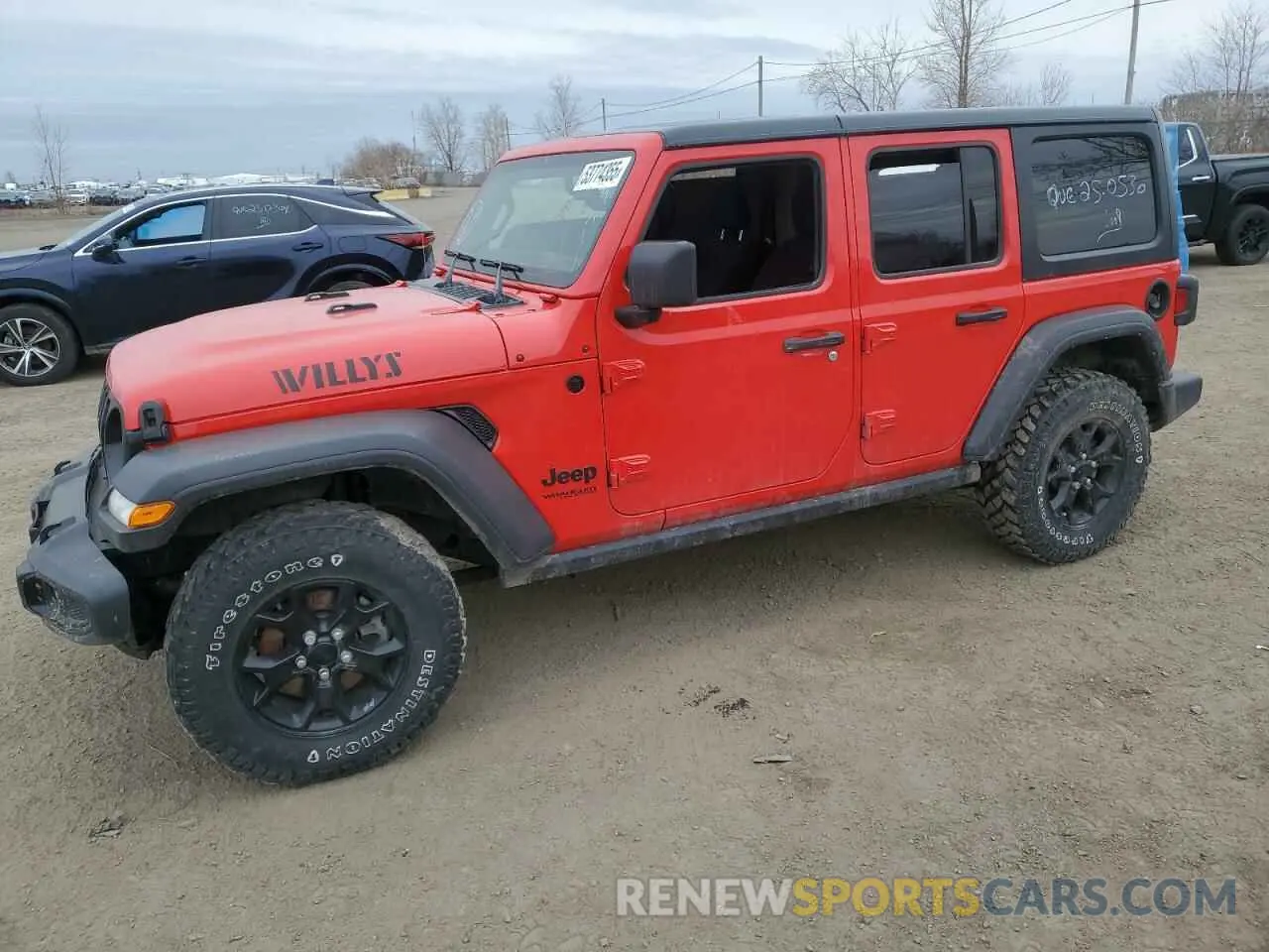 1 Photograph of a damaged car 1C4HJXDN7NW217581 JEEP WRANGLER 2022