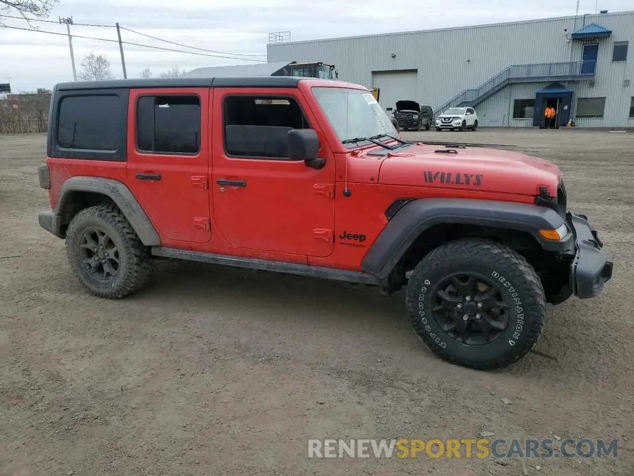 4 Photograph of a damaged car 1C4HJXDN7NW217581 JEEP WRANGLER 2022