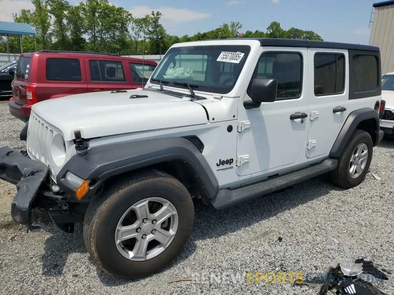 1 Photograph of a damaged car 1C4HJXDN8NW160663 JEEP WRANGLER 2022