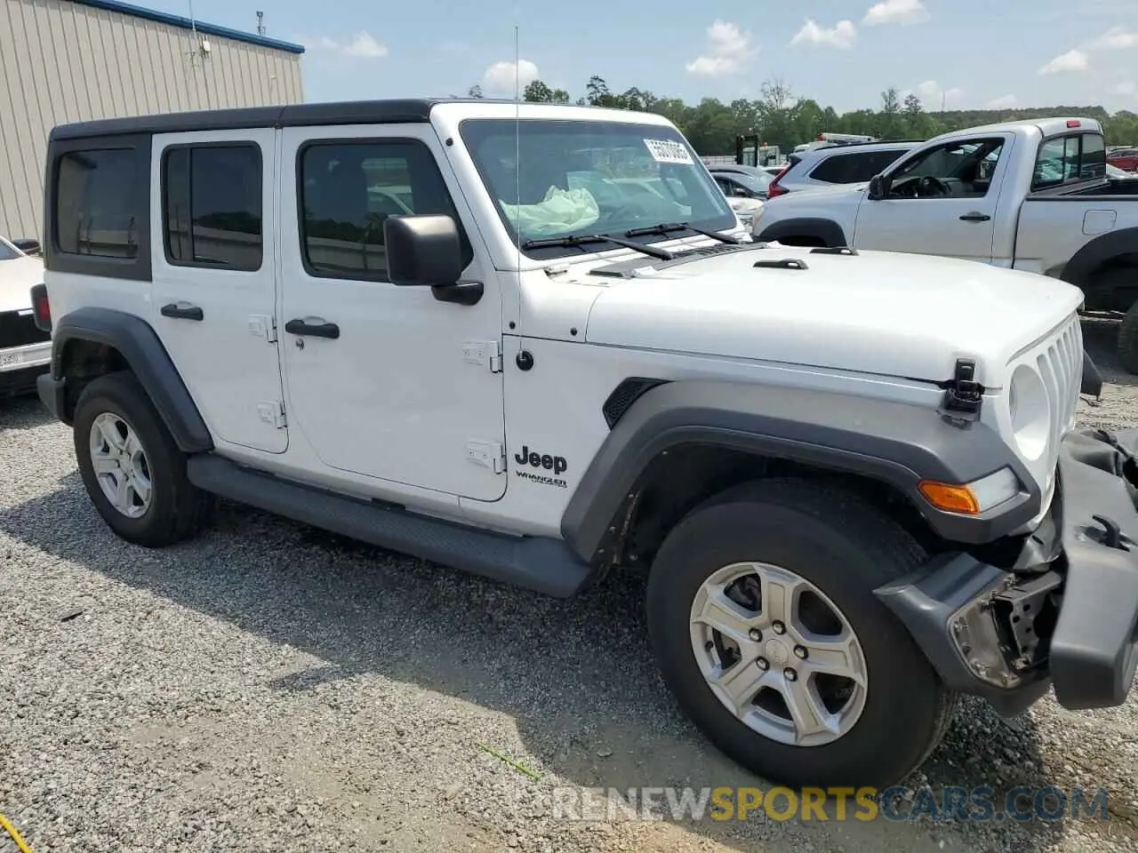 4 Photograph of a damaged car 1C4HJXDN8NW160663 JEEP WRANGLER 2022