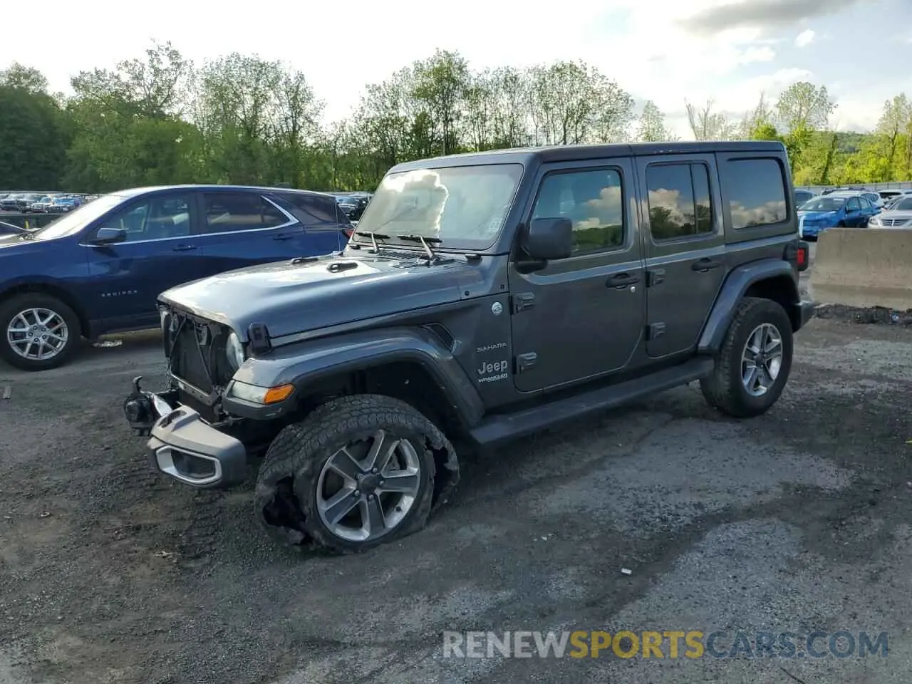 1 Photograph of a damaged car 1C4HJXEN0NW110192 JEEP WRANGLER 2022