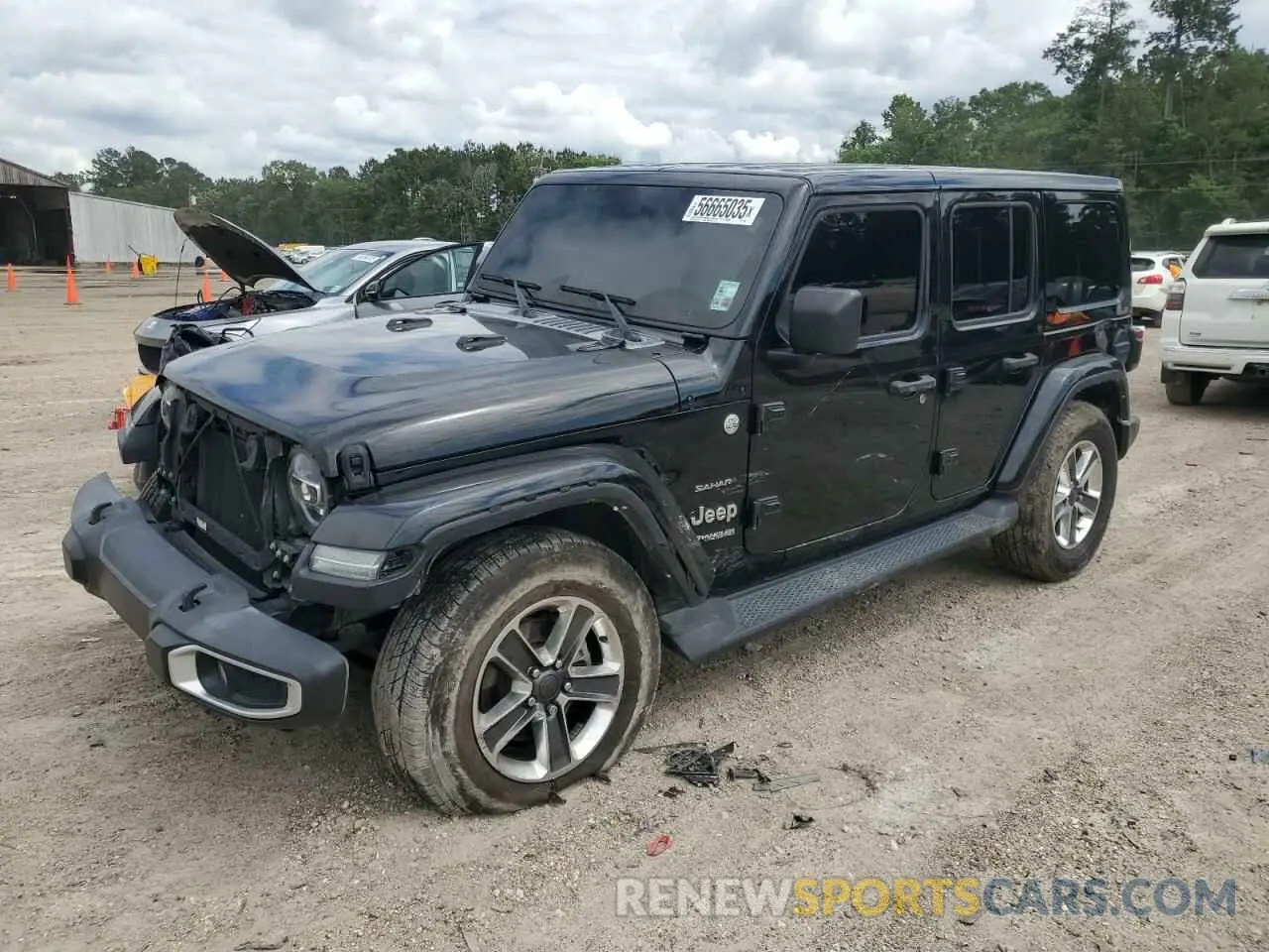 1 Photograph of a damaged car 1C4HJXEN8NW249650 JEEP WRANGLER 2022