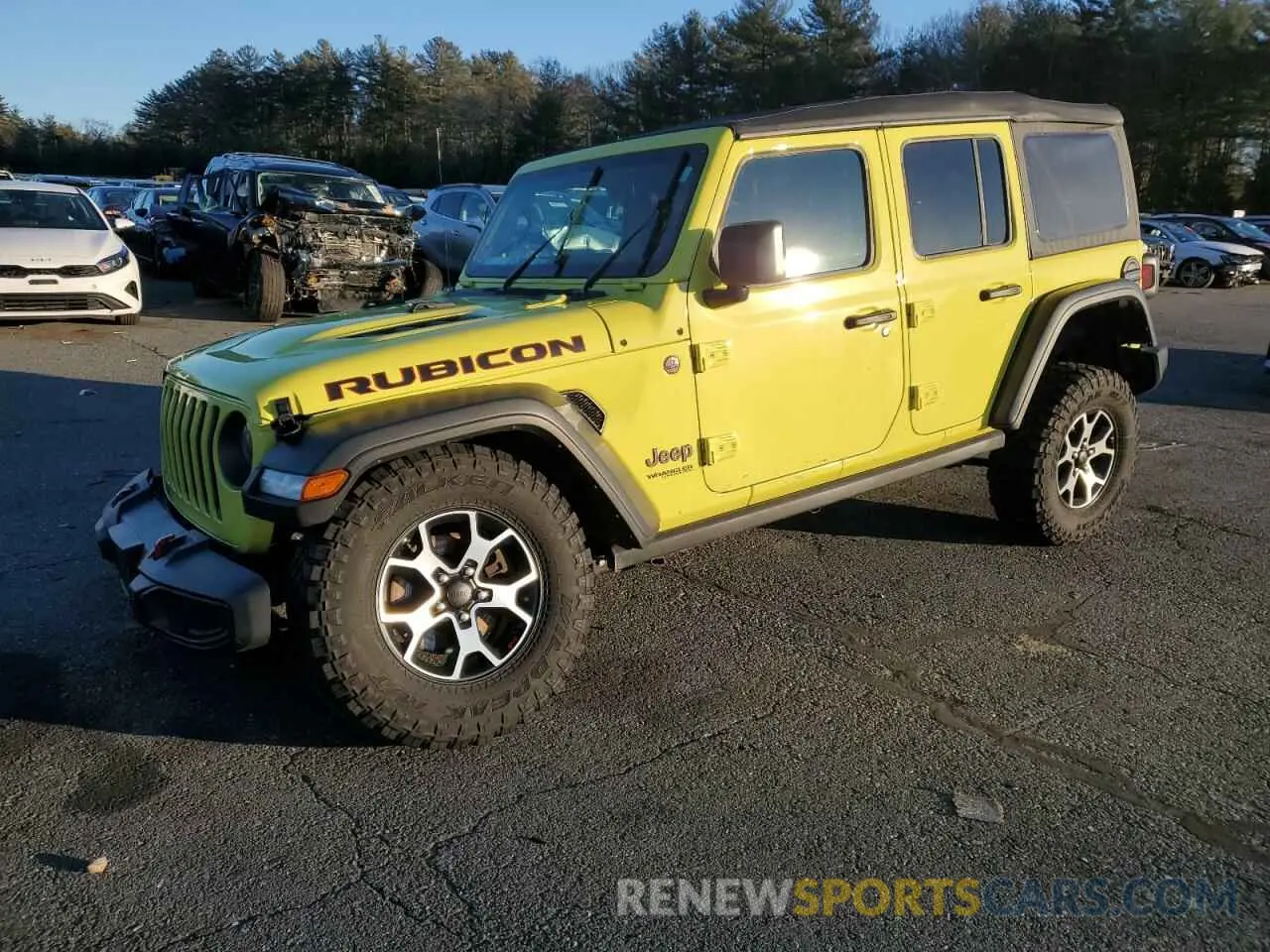 1 Photograph of a damaged car 1C4HJXFN4NW244038 JEEP WRANGLER 2022