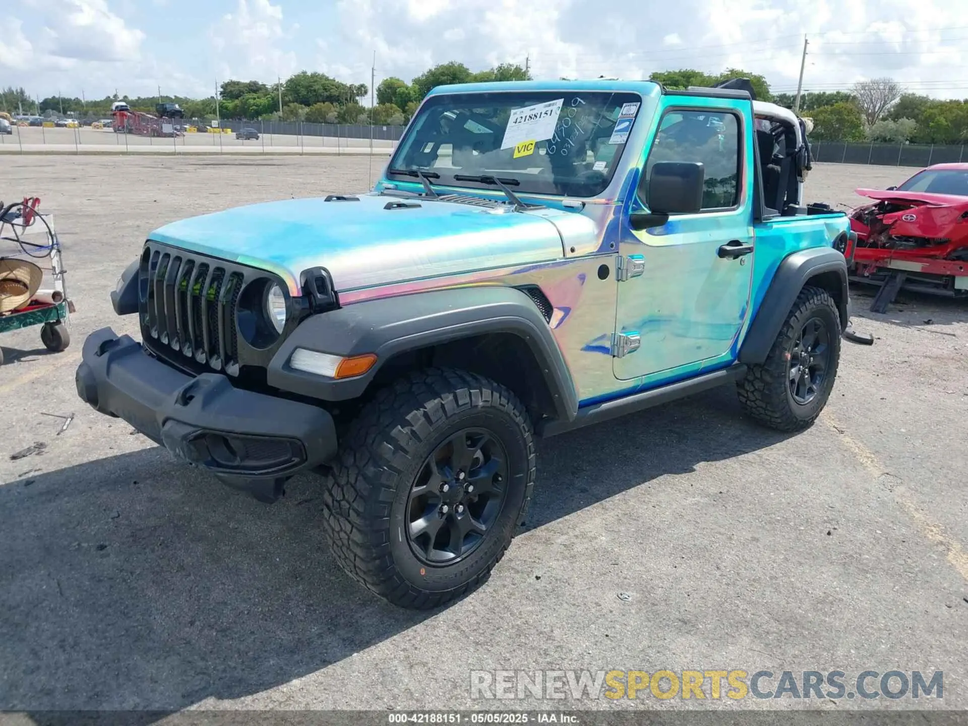 2 Photograph of a damaged car 1C4GJXAGXPW643009 JEEP WRANGLER 2023