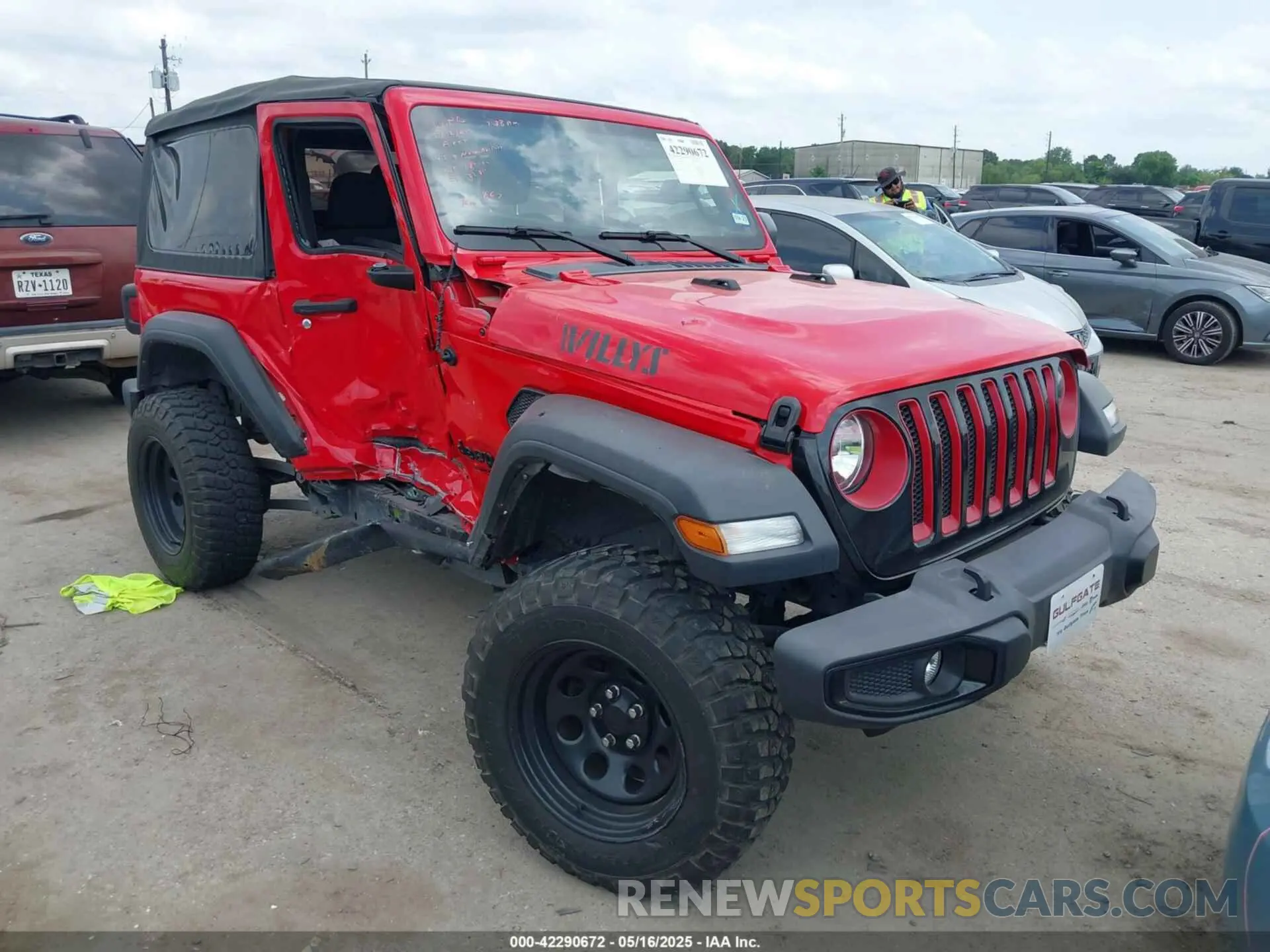 1 Photograph of a damaged car 1C4GJXANXPW664733 JEEP WRANGLER 2023