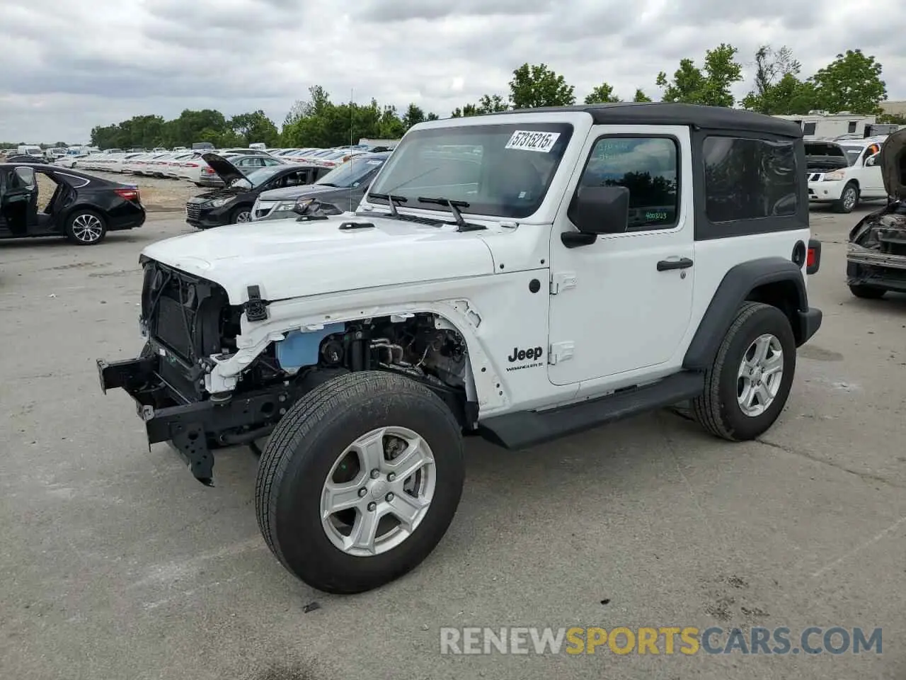 1 Photograph of a damaged car 1C4HJXAG2PW595963 JEEP WRANGLER 2023
