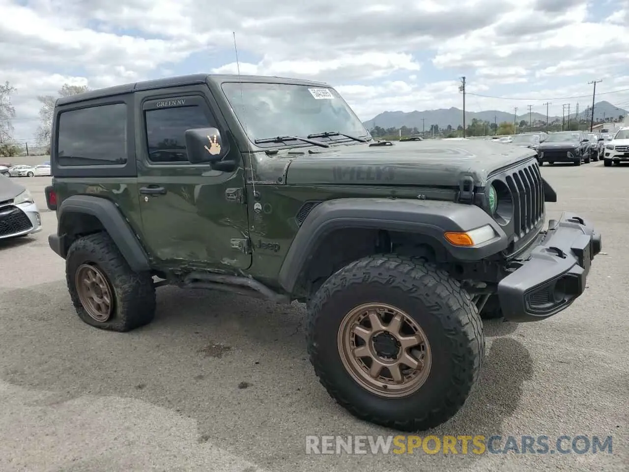 4 Photograph of a damaged car 1C4HJXAG3PW549980 JEEP WRANGLER 2023
