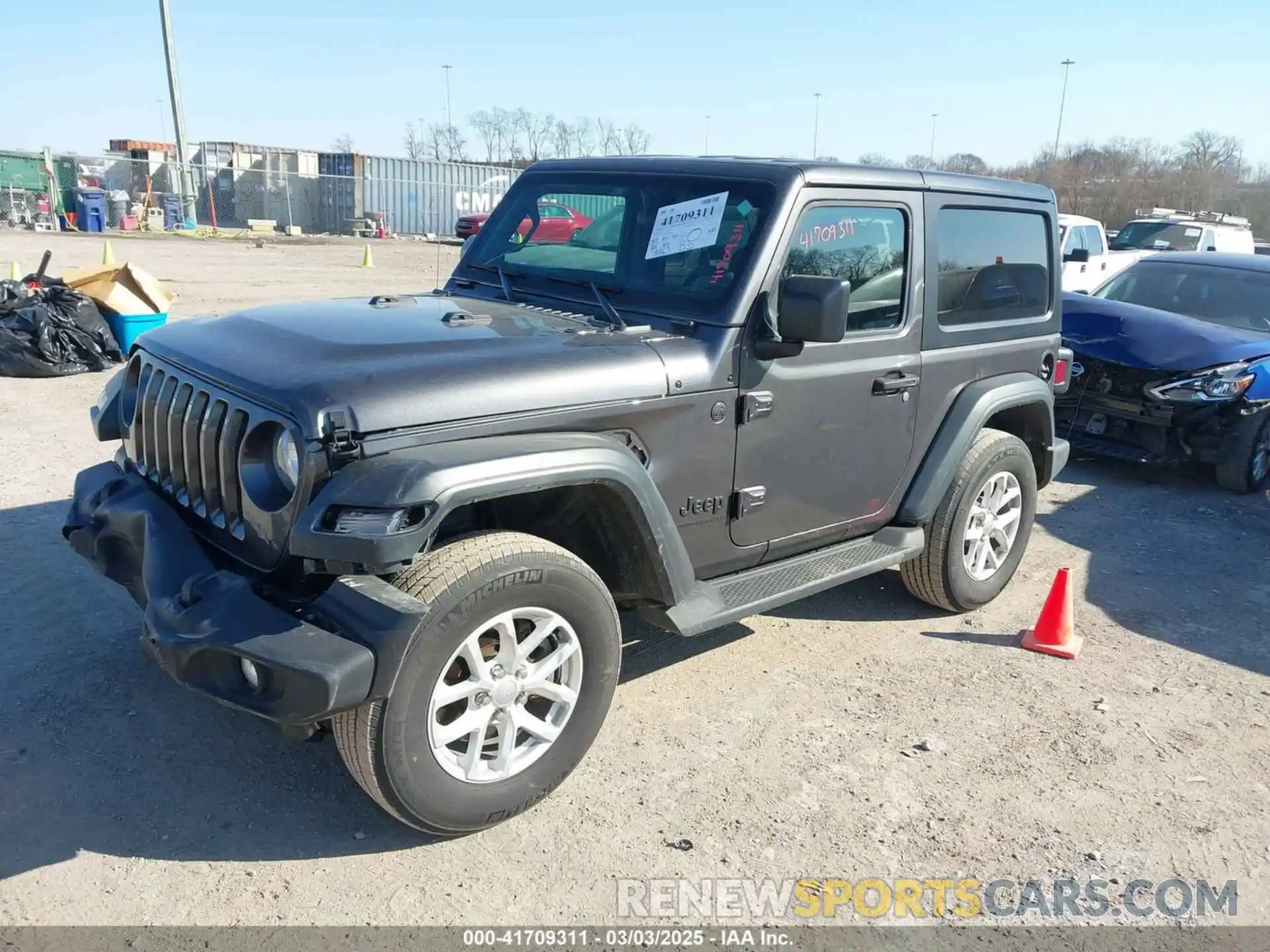 2 Photograph of a damaged car 1C4HJXAG8PW668480 JEEP WRANGLER 2023