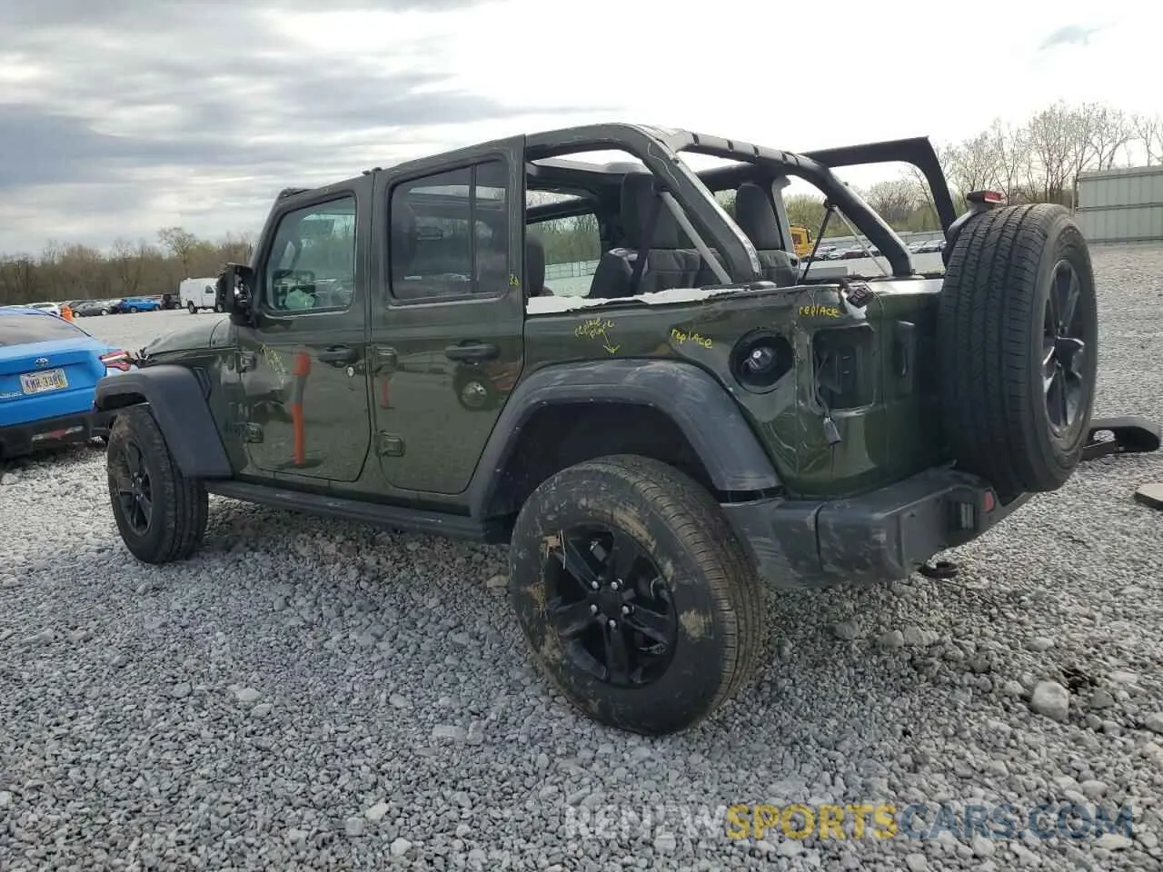2 Photograph of a damaged car 1C4HJXDG0PW629815 JEEP WRANGLER 2023