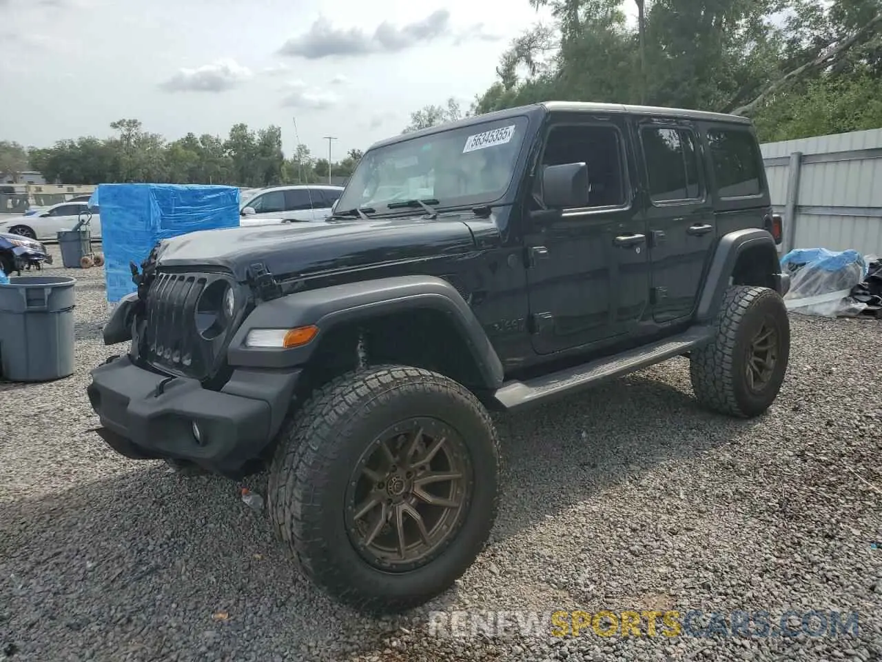 1 Photograph of a damaged car 1C4HJXDG1PW618533 JEEP WRANGLER 2023