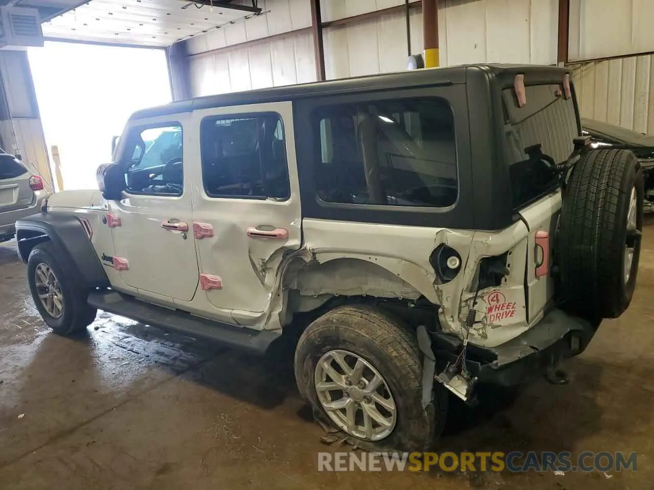 2 Photograph of a damaged car 1C4HJXDG1PW619939 JEEP WRANGLER 2023