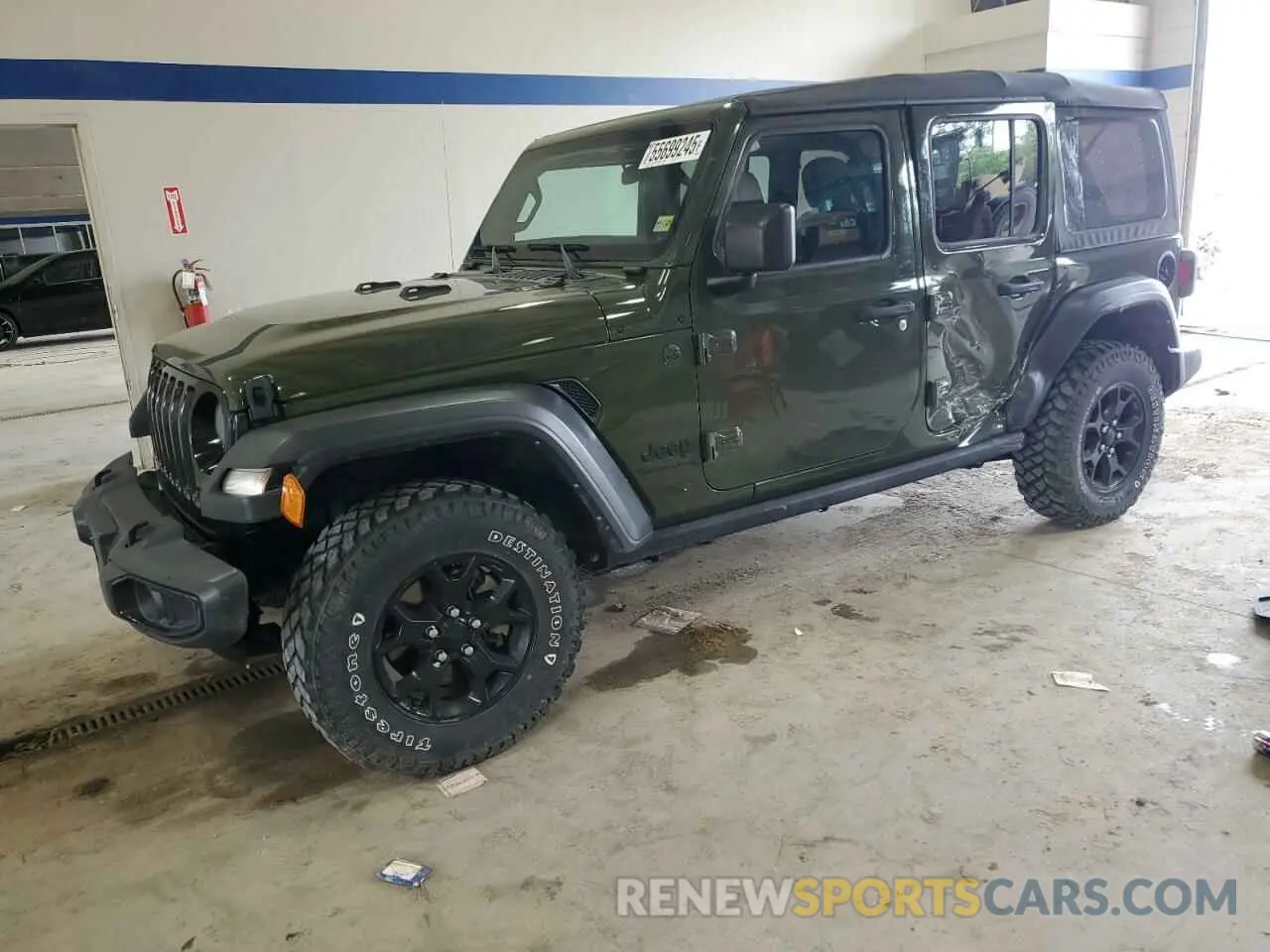 1 Photograph of a damaged car 1C4HJXDG2PW502113 JEEP WRANGLER 2023