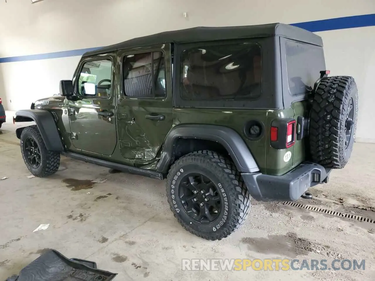 2 Photograph of a damaged car 1C4HJXDG2PW502113 JEEP WRANGLER 2023