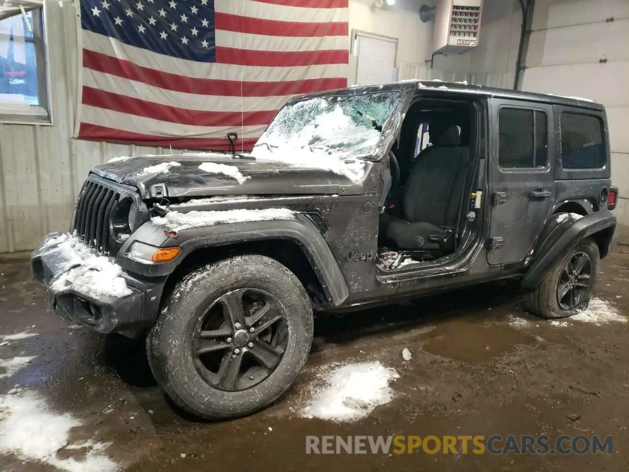 1 Photograph of a damaged car 1C4HJXDG2PW530414 JEEP WRANGLER 2023