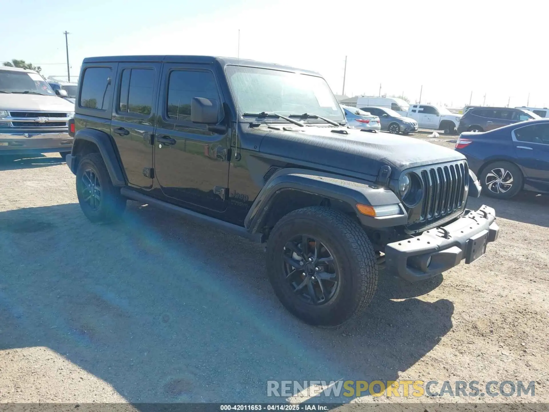 1 Photograph of a damaged car 1C4HJXDG2PW582318 JEEP WRANGLER 2023