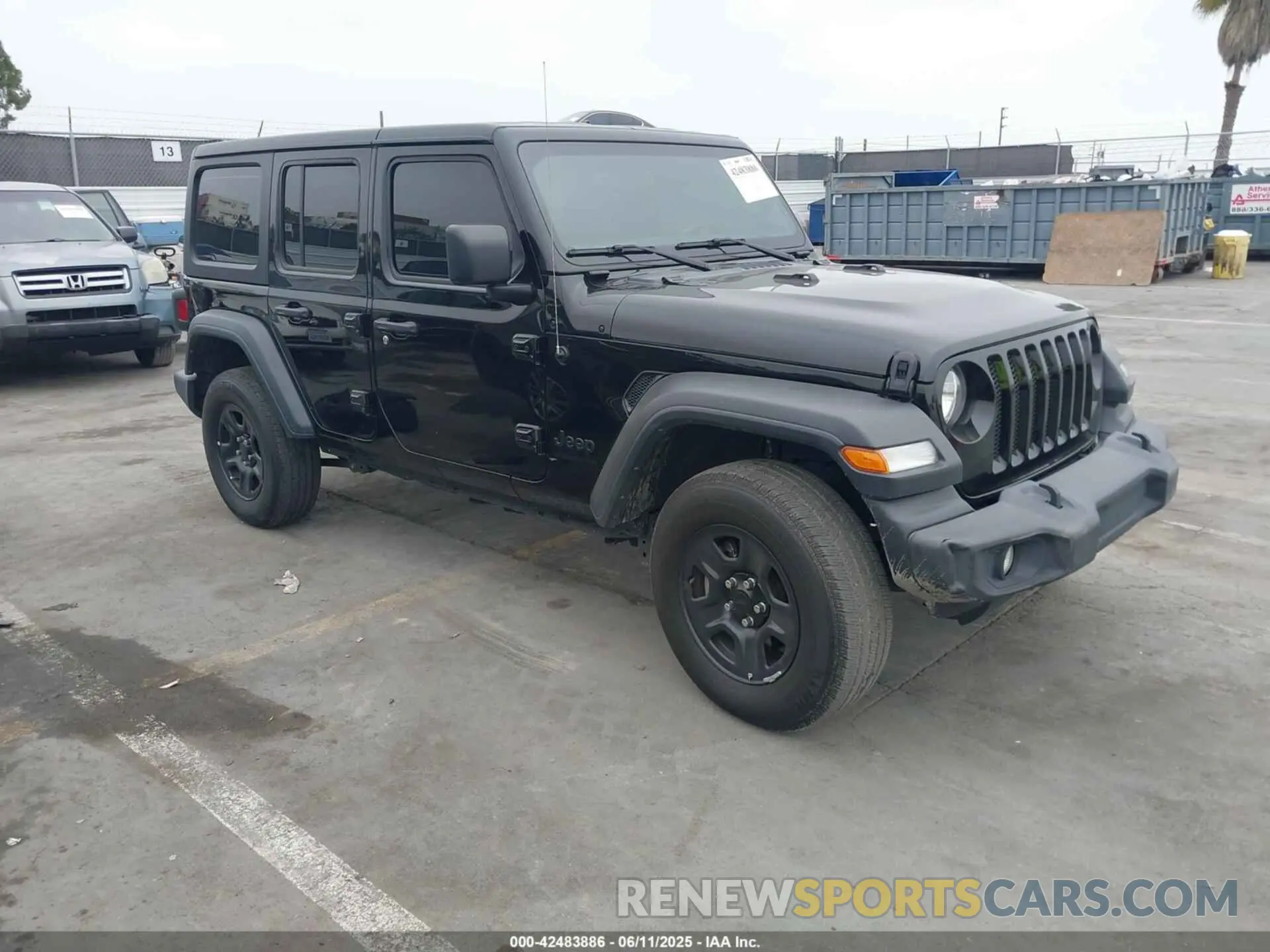 1 Photograph of a damaged car 1C4HJXDG2PW622753 JEEP WRANGLER 2023