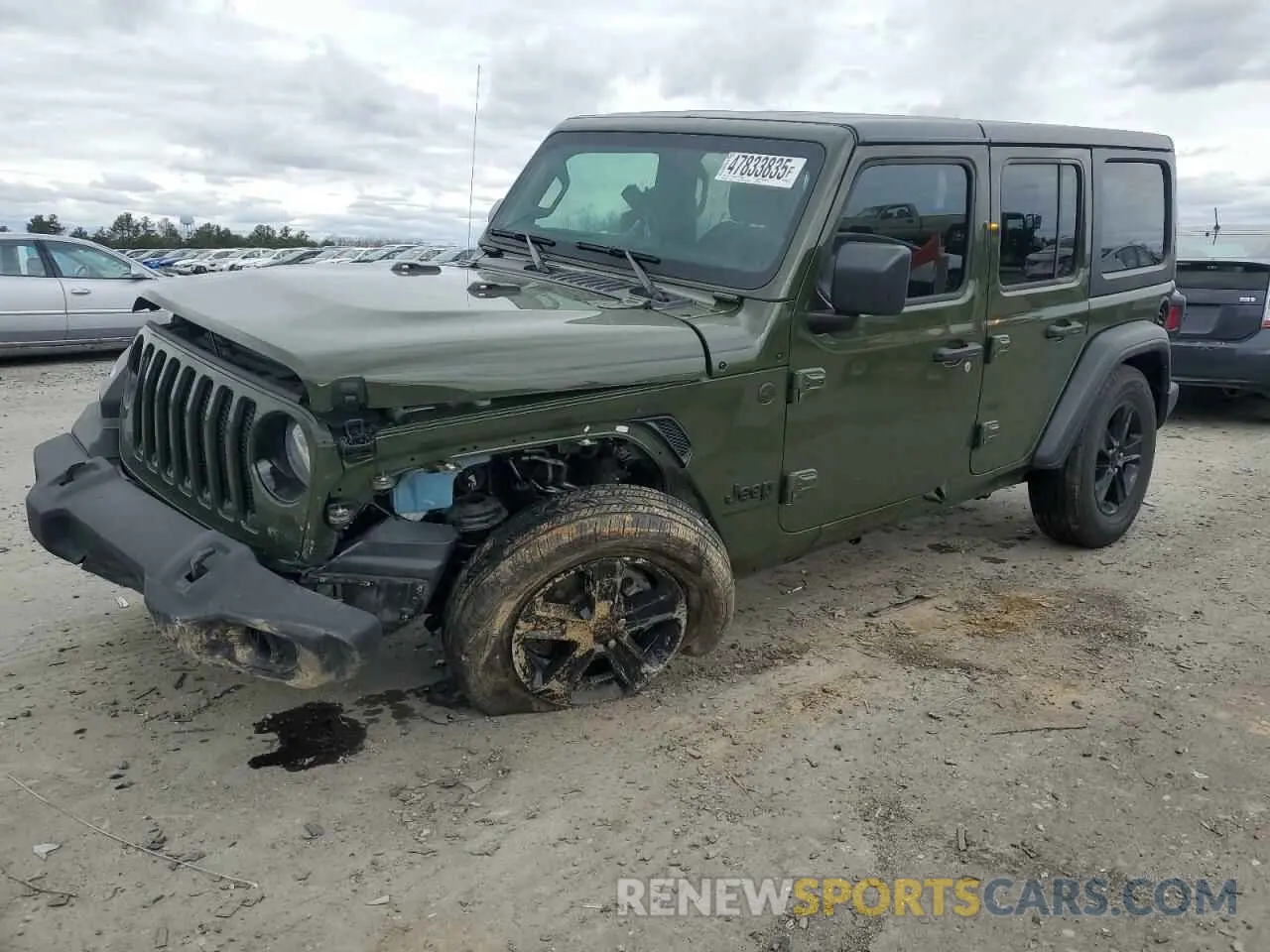 1 Photograph of a damaged car 1C4HJXDG5PW648280 JEEP WRANGLER 2023