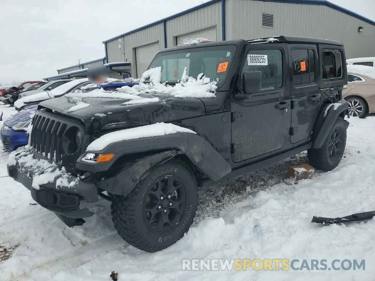 1 Photograph of a damaged car 1C4HJXDG6PW597405 JEEP WRANGLER 2023