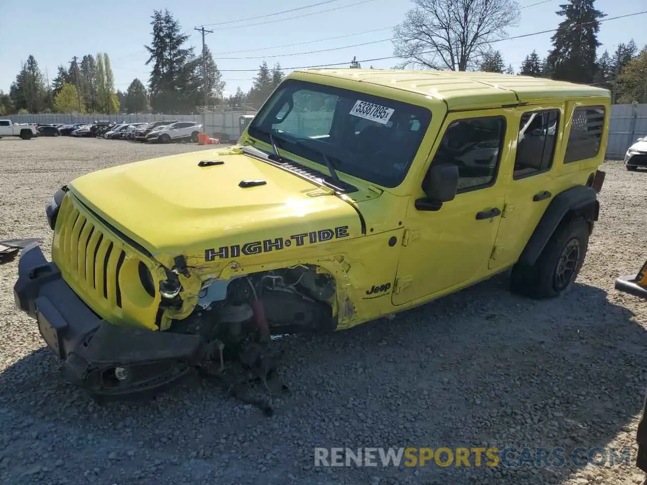1 Photograph of a damaged car 1C4HJXDG9PW644040 JEEP WRANGLER 2023
