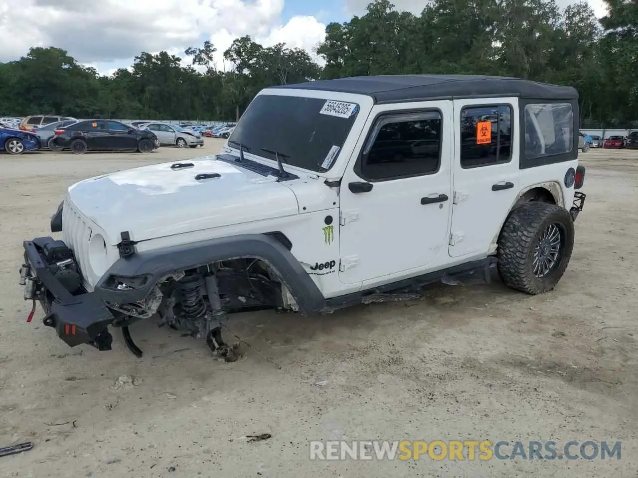 1 Photograph of a damaged car 1C4HJXDGXPW596127 JEEP WRANGLER 2023