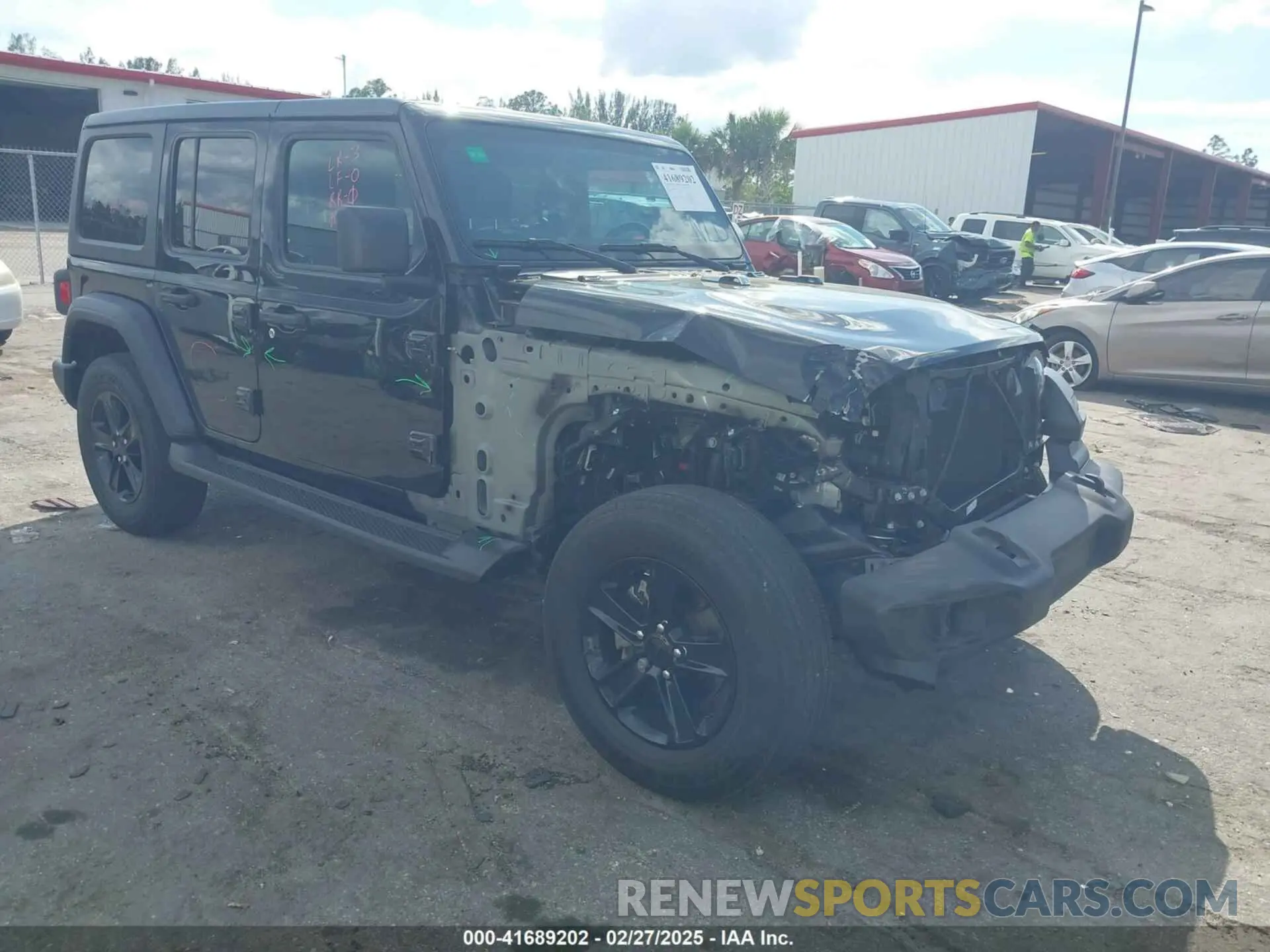 1 Photograph of a damaged car 1C4HJXDN1PW634763 JEEP WRANGLER 2023
