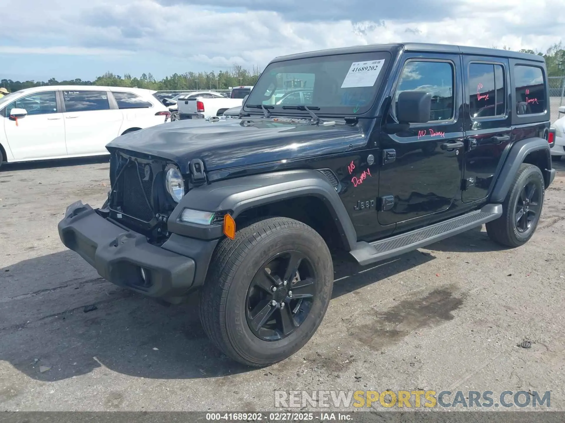 2 Photograph of a damaged car 1C4HJXDN1PW634763 JEEP WRANGLER 2023