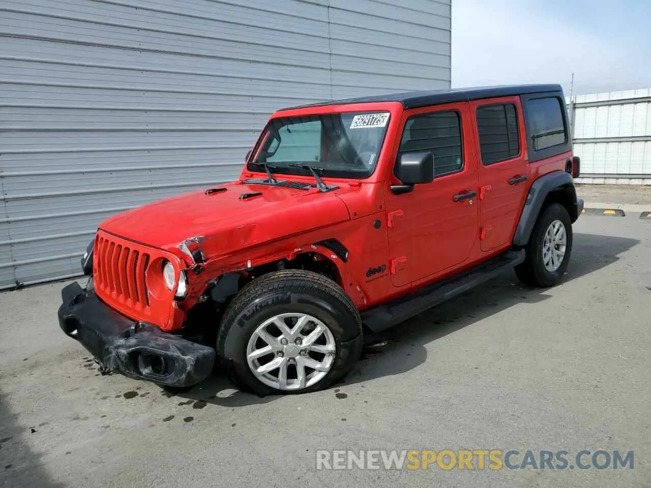 1 Photograph of a damaged car 1C4HJXDN5PW687059 JEEP WRANGLER 2023