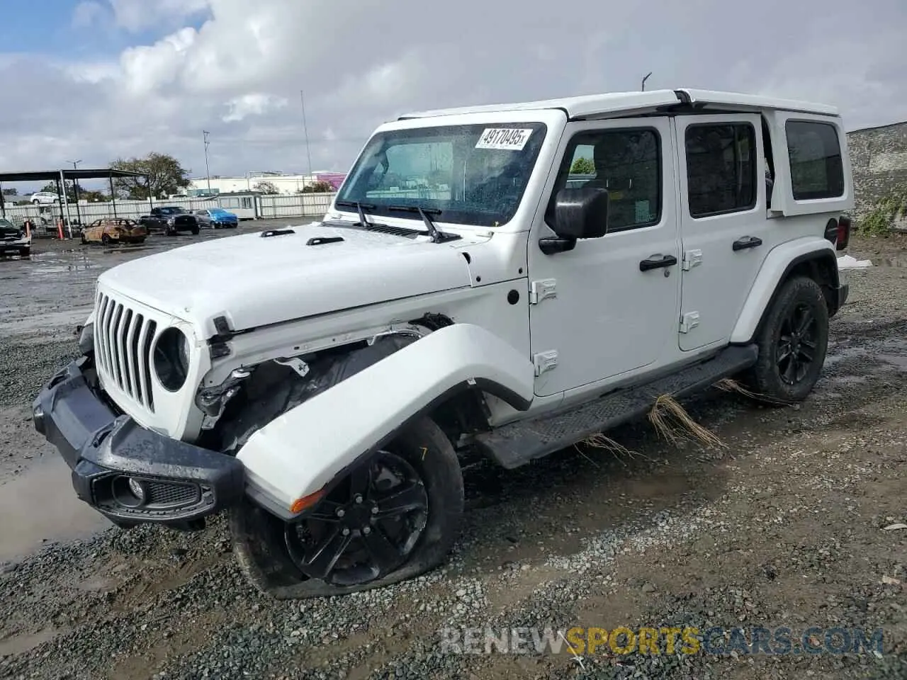 1 Photograph of a damaged car 1C4HJXEG5PW581632 JEEP WRANGLER 2023