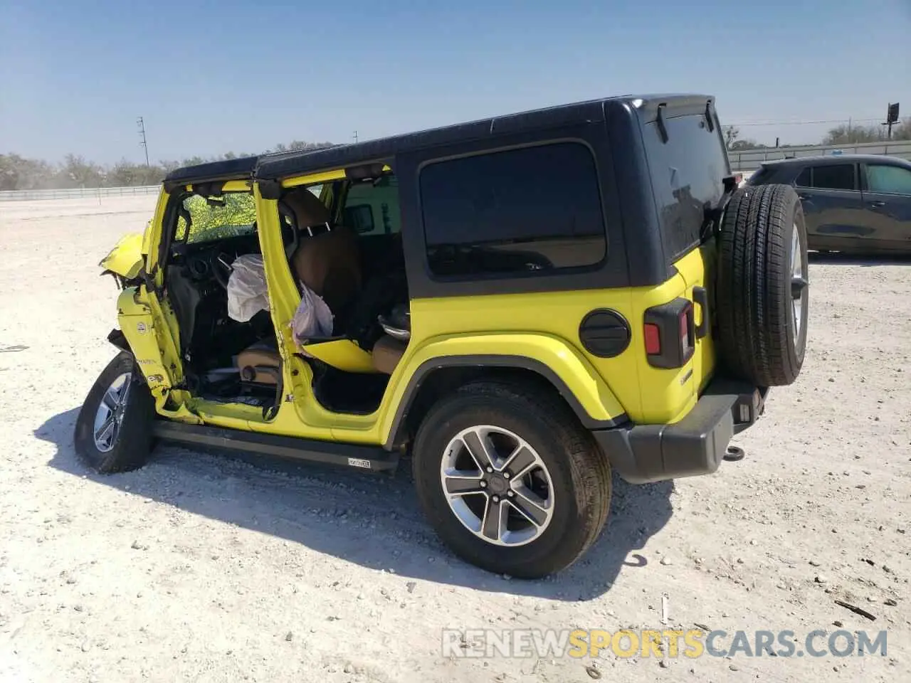 2 Photograph of a damaged car 1C4HJXEM1PW574571 JEEP WRANGLER 2023