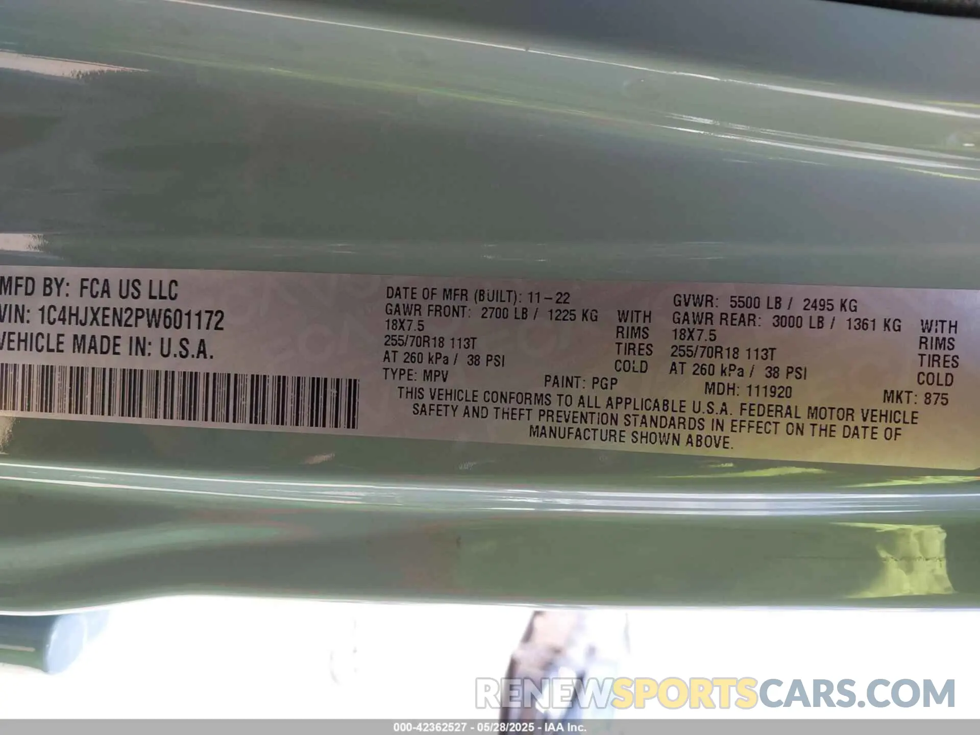 9 Photograph of a damaged car 1C4HJXEN2PW601172 JEEP WRANGLER 2023