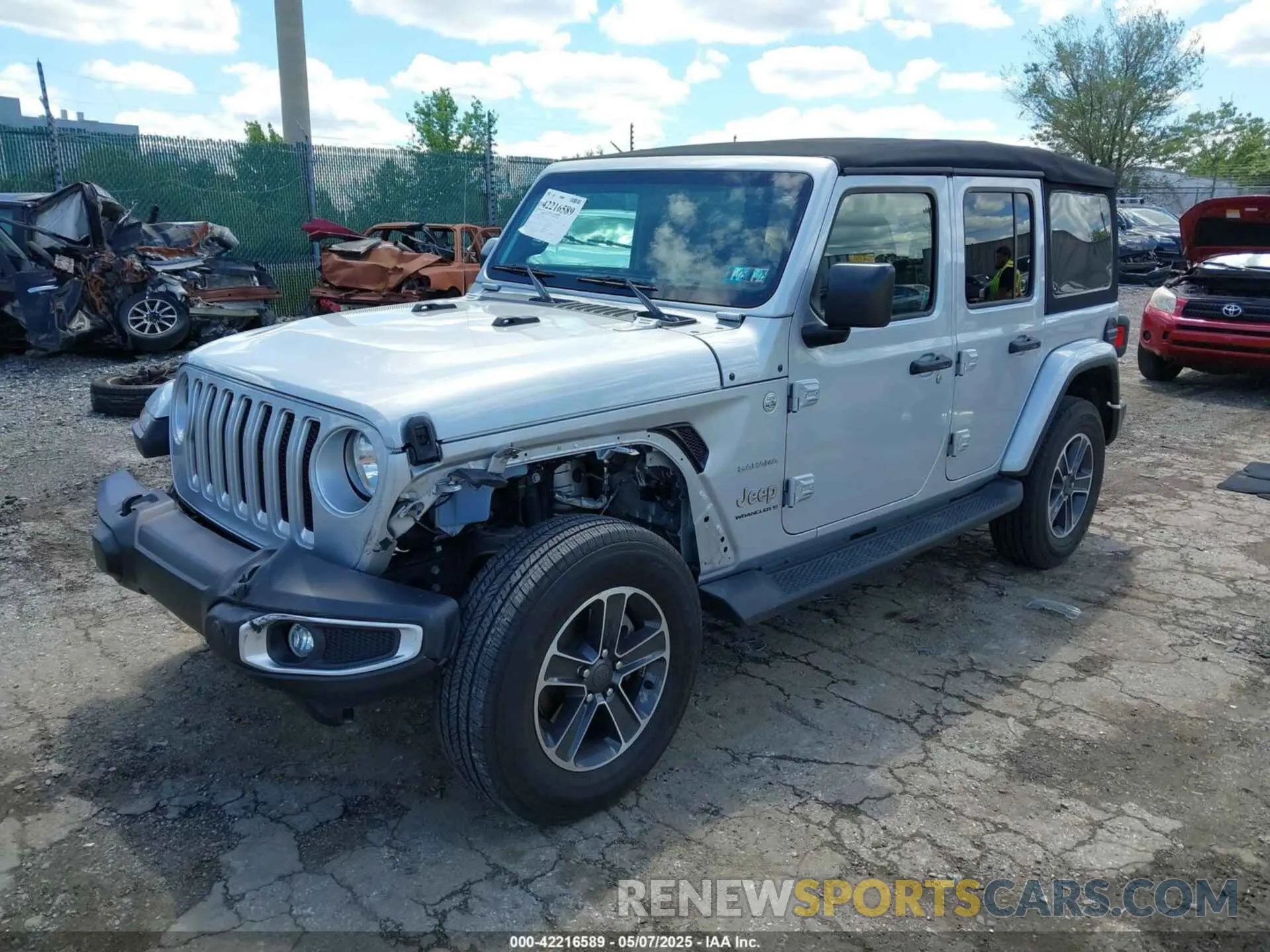 2 Photograph of a damaged car 1C4HJXEN9PW634797 JEEP WRANGLER 2023