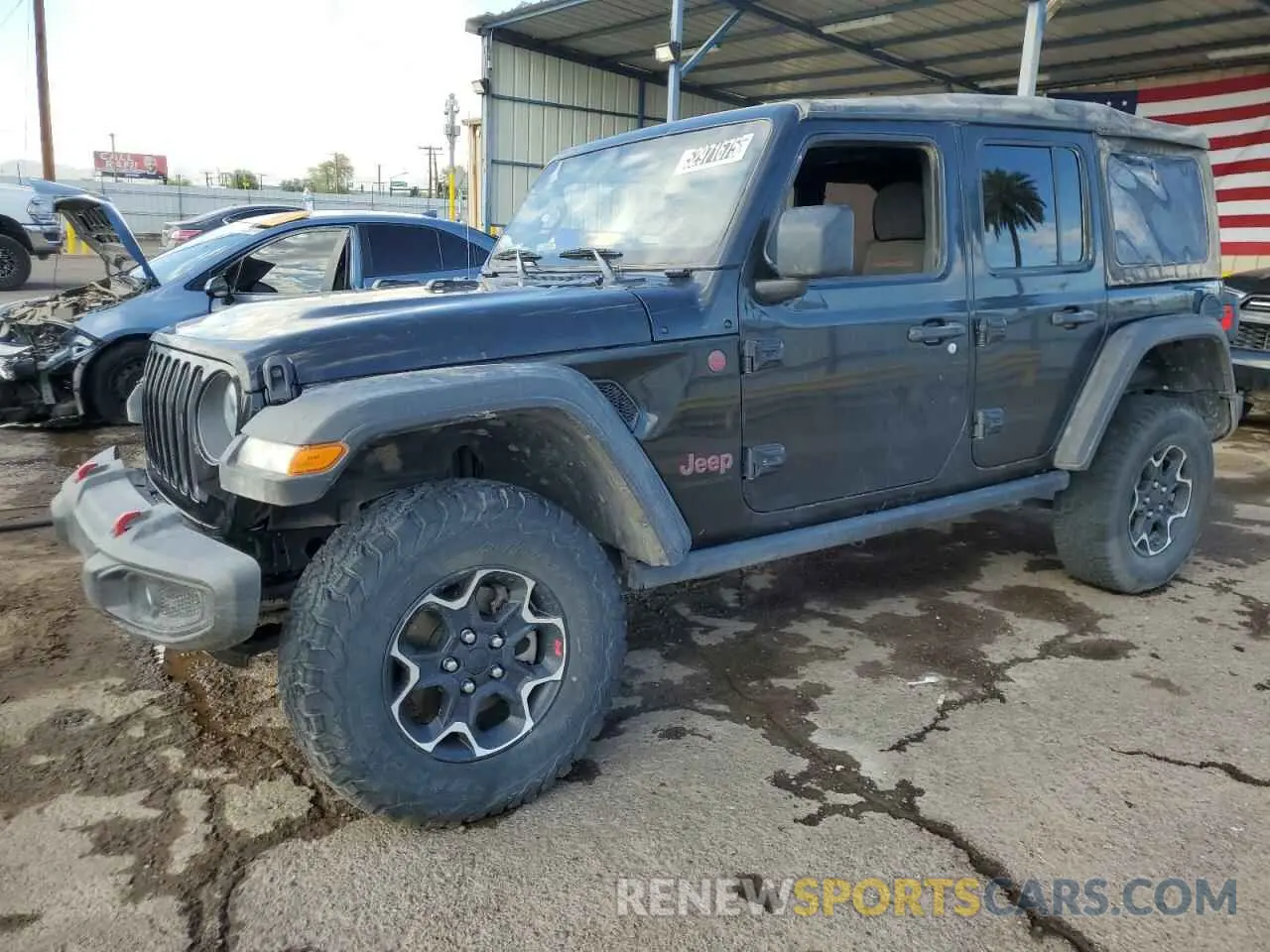 1 Photograph of a damaged car 1C4HJXFN3PW563479 JEEP WRANGLER 2023
