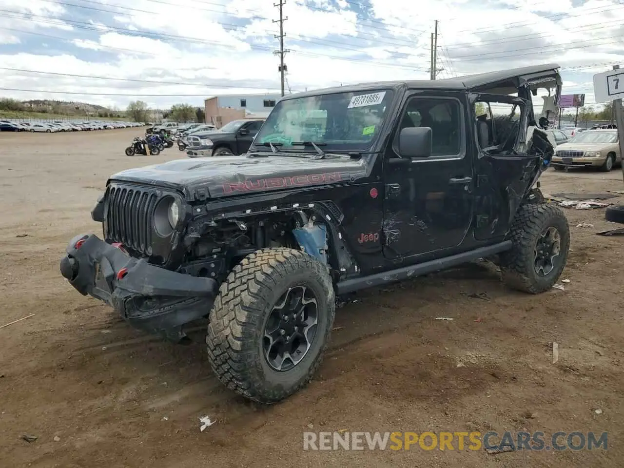 1 Photograph of a damaged car 1C4JJXFM8PW607551 JEEP WRANGLER 2023