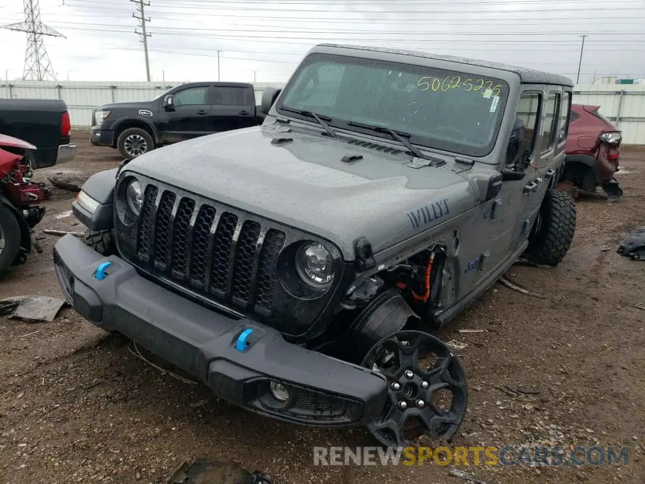 1 Photograph of a damaged car 1C4JJXN67PW624554 JEEP WRANGLER 2023