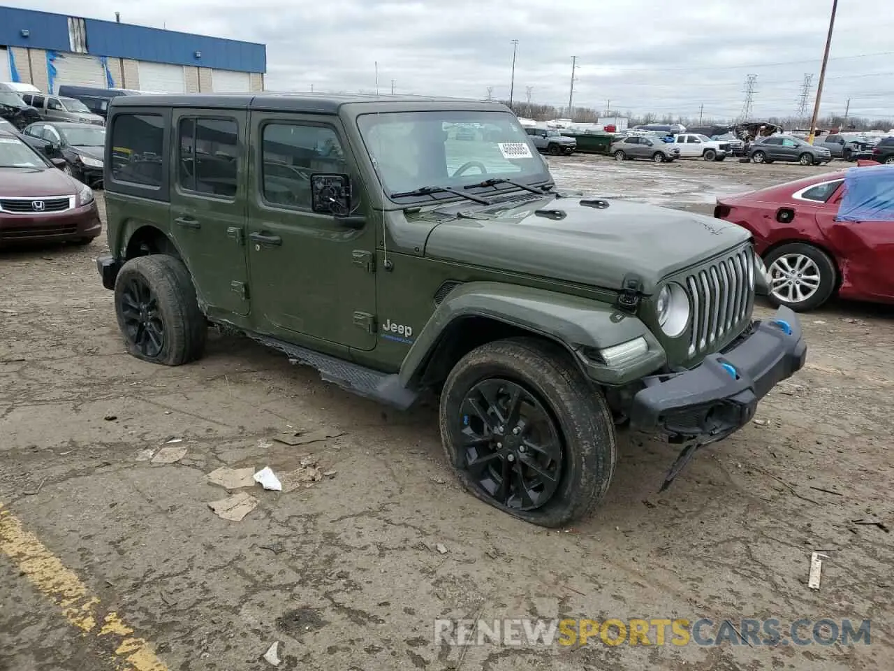 4 Photograph of a damaged car 1C4JJXP61PW528948 JEEP WRANGLER 2023