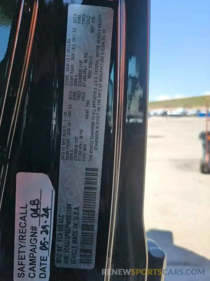 14 Photograph of a damaged car 1C4JJXP65PW661194 JEEP WRANGLER 2023