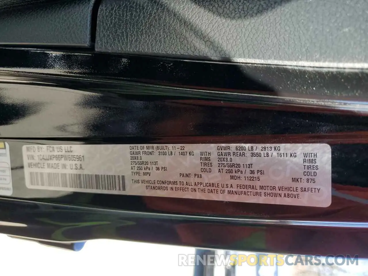 14 Photograph of a damaged car 1C4JJXP66PW605961 JEEP WRANGLER 2023