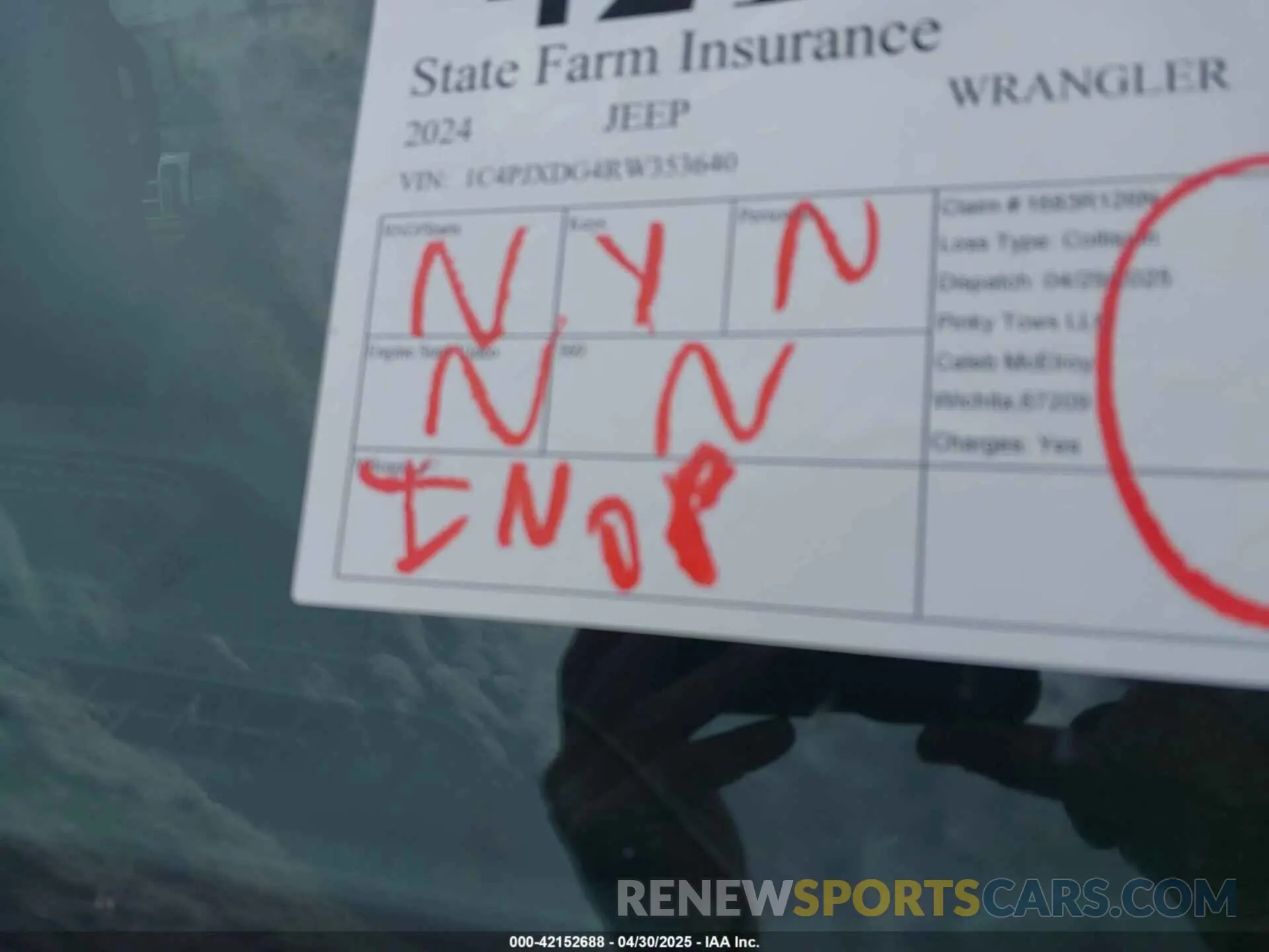 7 Photograph of a damaged car 1C4PJXDG4RW353640 JEEP WRANGLER 2024