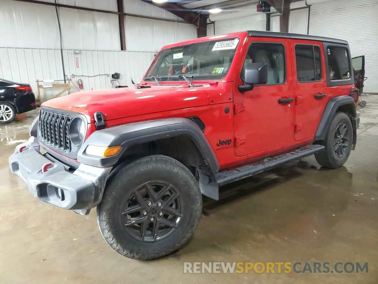 1 Photograph of a damaged car 1C4PJXDG5RW177357 JEEP WRANGLER 2024