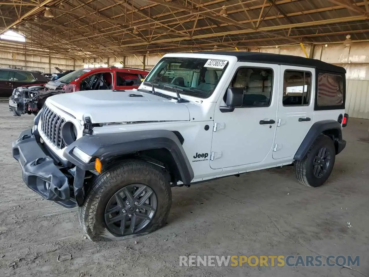 1 Photograph of a damaged car 1C4PJXDG9RW319595 JEEP WRANGLER 2024