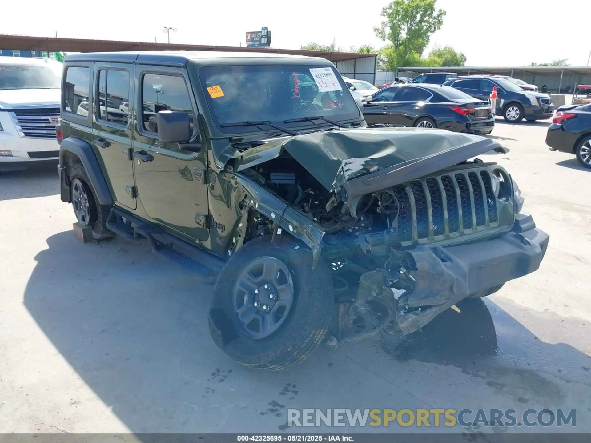 1 Photograph of a damaged car 1C4PJXDN3RW157655 JEEP WRANGLER 2024