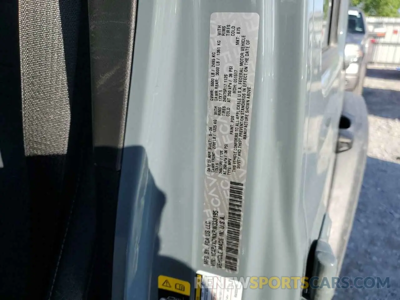 12 Photograph of a damaged car 1C4PJXDNXRW333195 JEEP WRANGLER 2024