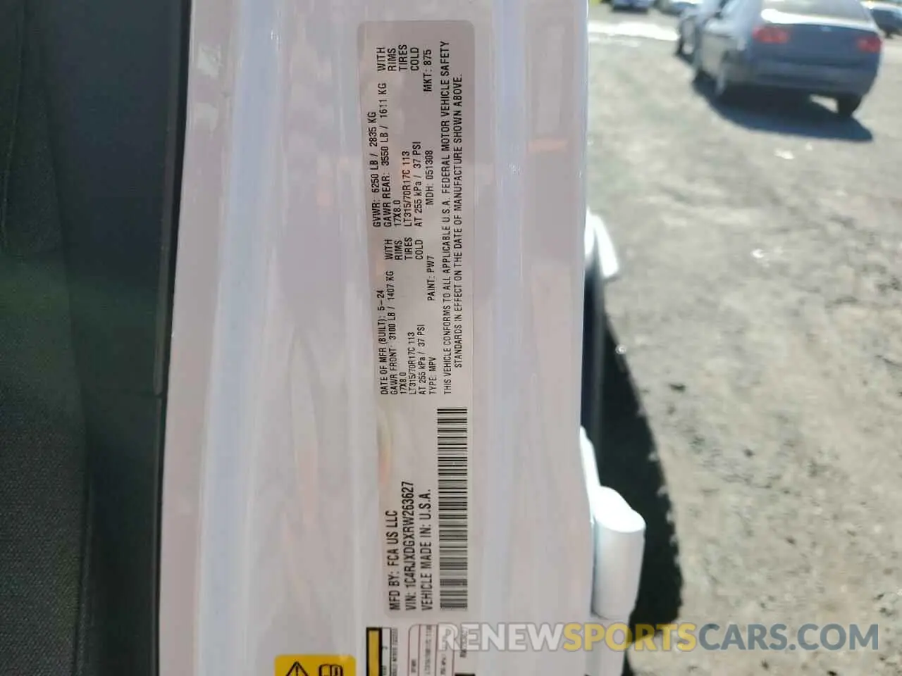 13 Photograph of a damaged car 1C4RJXDGXRW263627 JEEP WRANGLER 2024