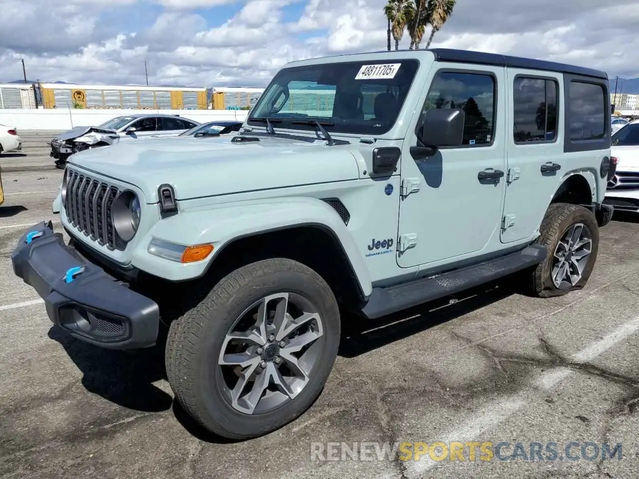 1 Photograph of a damaged car 1C4RJXN65RW116573 JEEP WRANGLER 2024