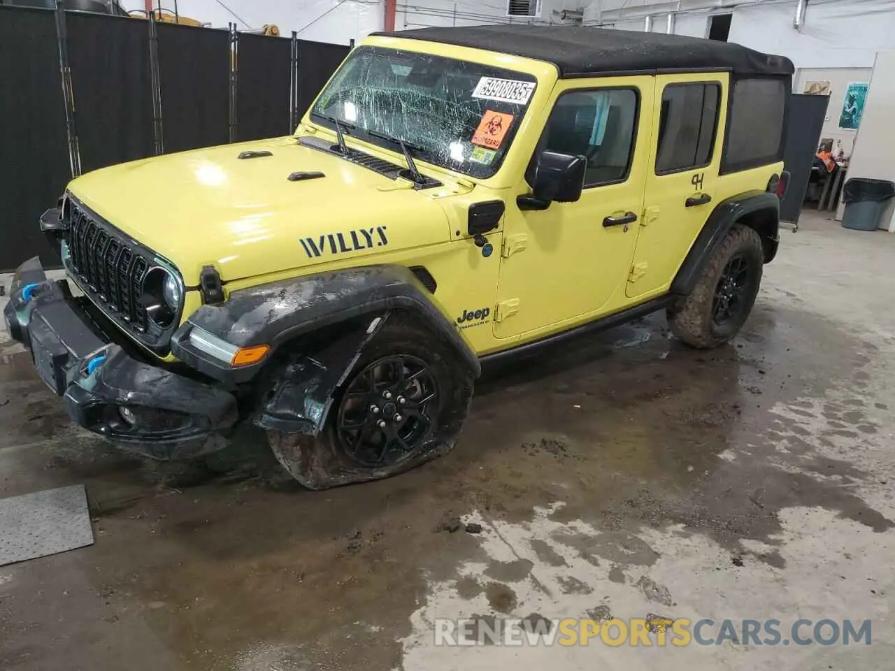 1 Photograph of a damaged car 1C4RJXN66RW185935 JEEP WRANGLER 2024