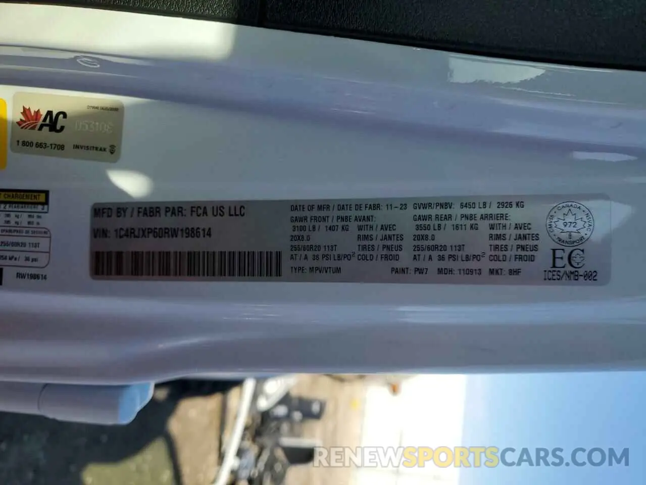 13 Photograph of a damaged car 1C4RJXP60RW198614 JEEP WRANGLER 2024