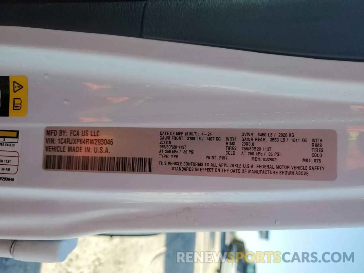 12 Photograph of a damaged car 1C4RJXP64RW293046 JEEP WRANGLER 2024
