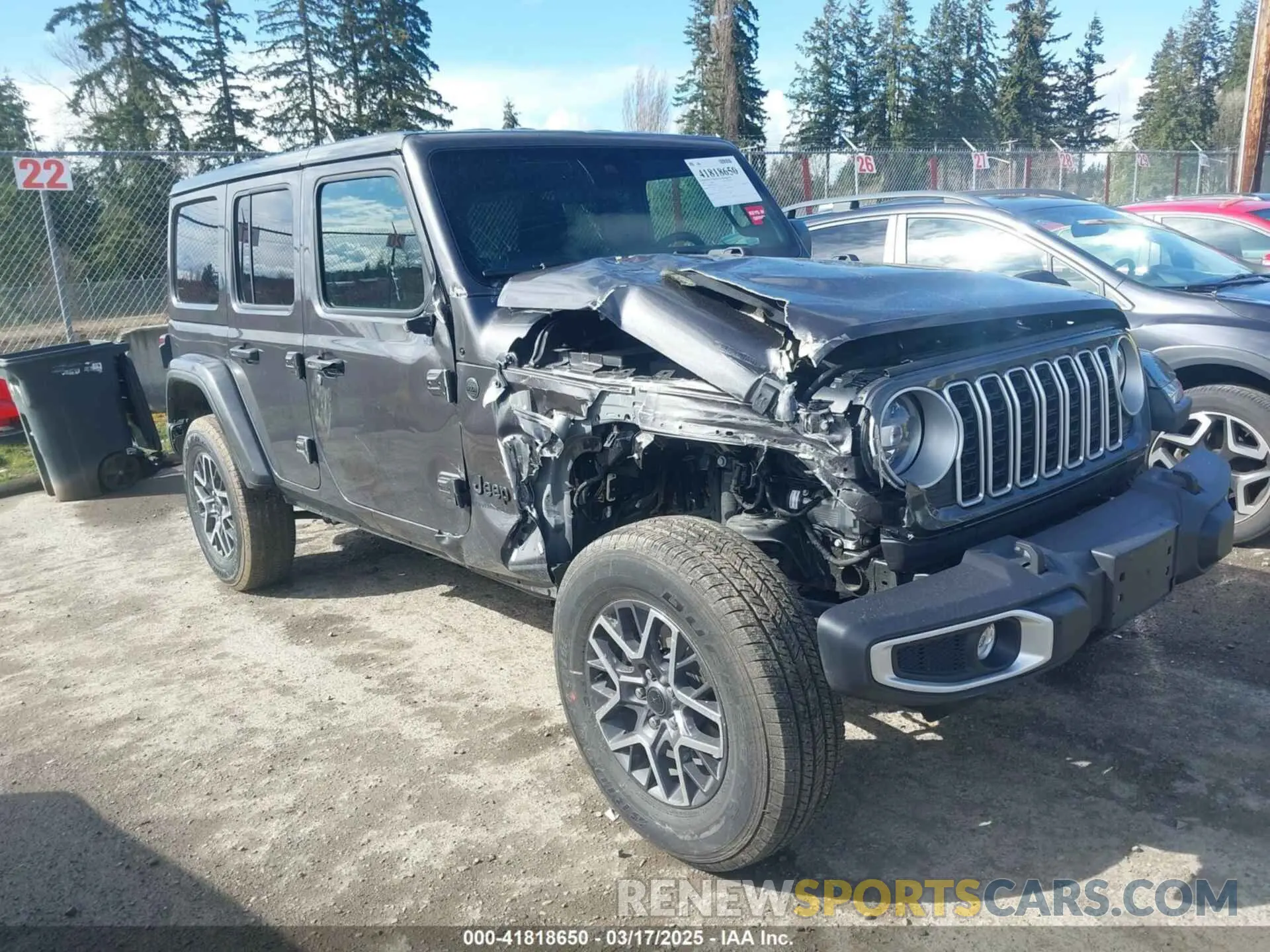 1 Photograph of a damaged car 1C4PJXENXSW527925 JEEP WRANGLER 2025
